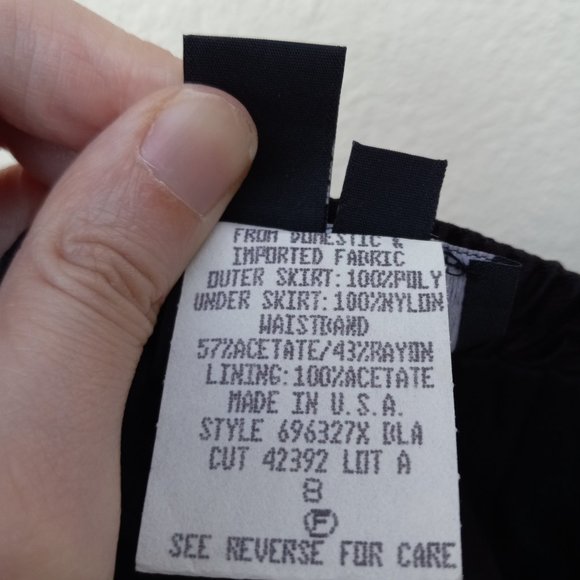 Vtge Black Mesh/Tulle Maxi Skirt Fairygrunge Dark Balletcore/Princess WhimsiGoth - Picture 12 of 15